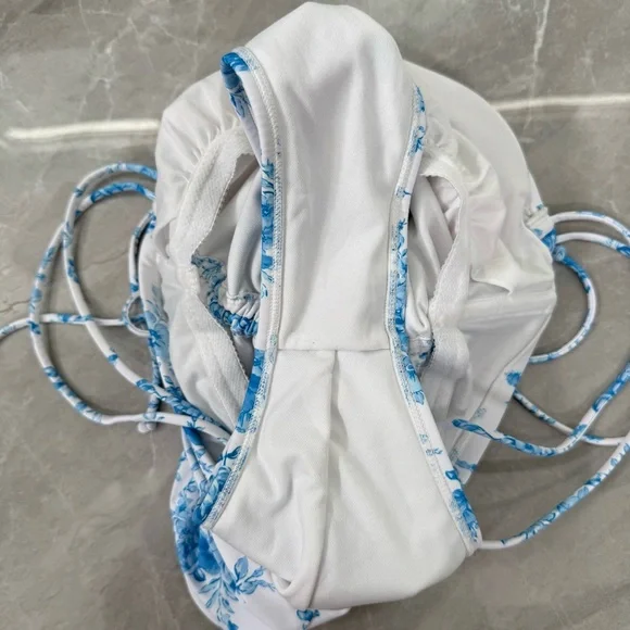 Women’s Wild Fable Extra High Leg Cheeky Adjustable Floral One Piece Swimsuit M - Picture 9 of 16